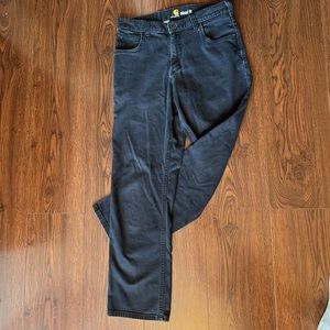 Carhartt Relaxed Fit Black Straight Leg Jeans. Size 30.
